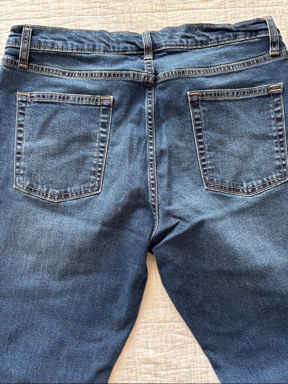 Goodfellow & Co Men's Straight-Leg Dark Blue Jeans - Picture 3 of 5